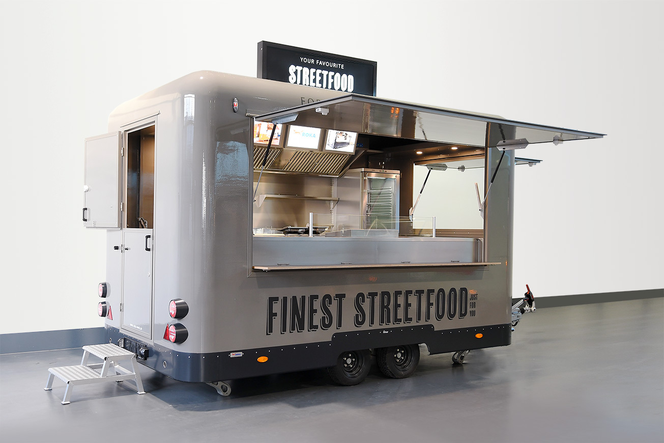BASERUNNER sales trolley - The new food trailer from ROKA